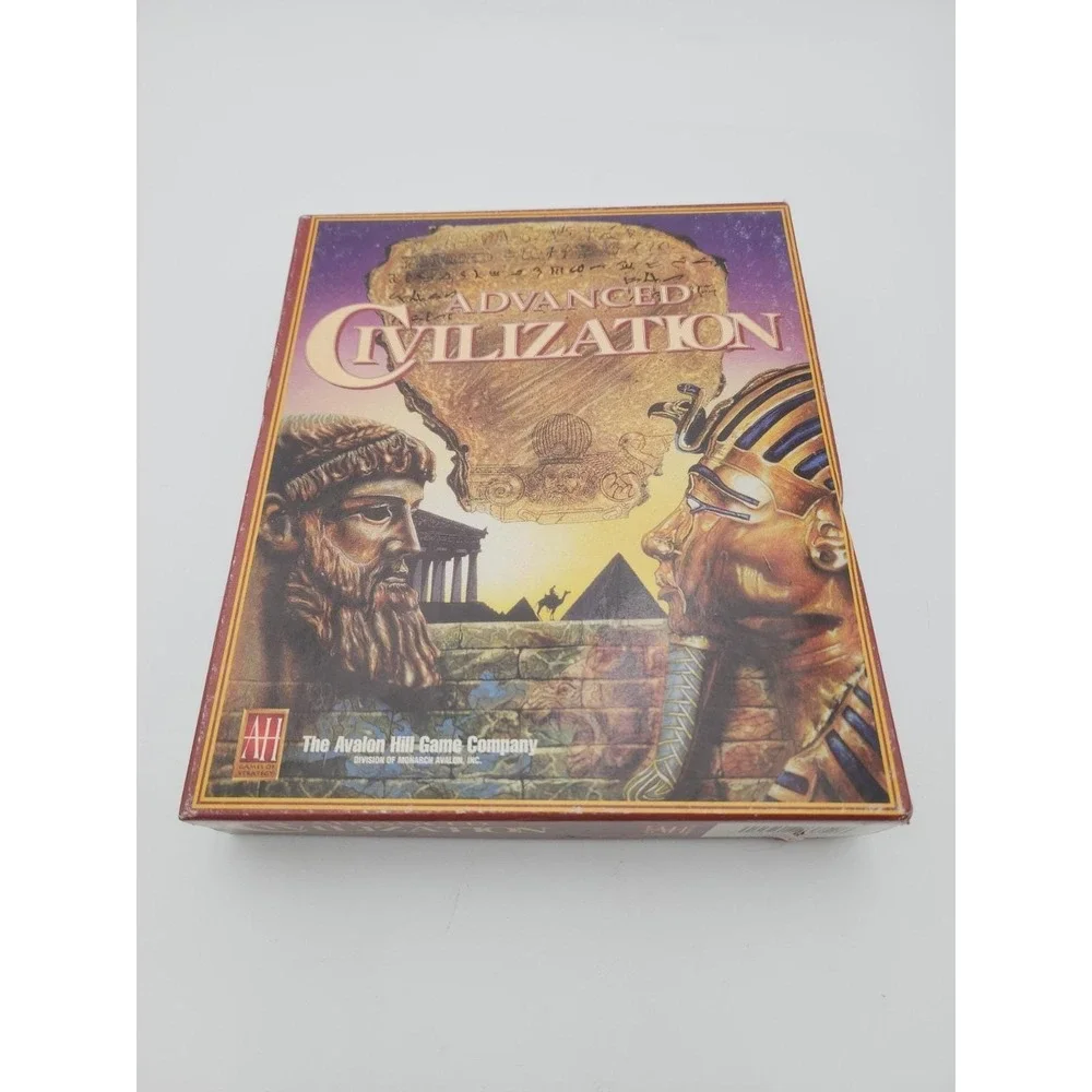 Advanced Civilization PC CD-ROM Big Box Game Avalon Hill 1995 Complete CIB